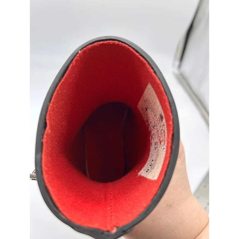 Oaki Black‎ Rubber Buckle Rain Boots Kids Size 4 Toddler Child Waterproof